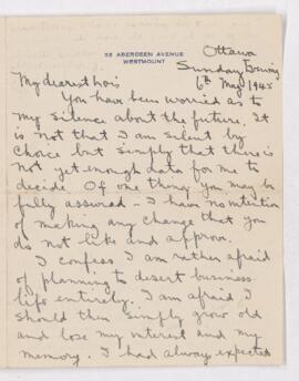 Letter, 6 May 1945