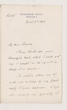 Letter, 3 April 1878