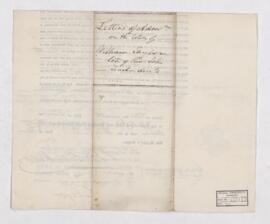 Letters of administration for estate of William Taylor