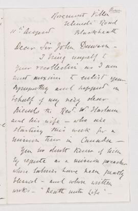 Letter from V.F. Rowe