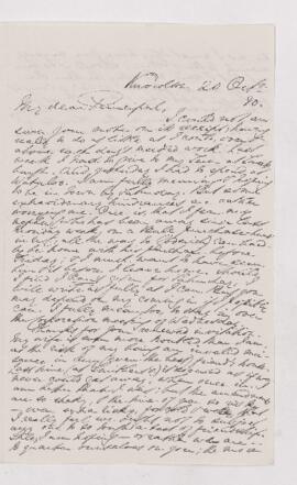 Letter, 20 October 1880