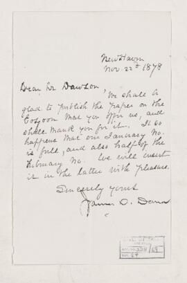 Letter, 22 November 1878