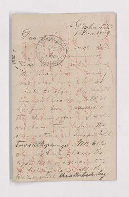Letter, 1 December 1879