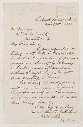 Letter, 28 November 1870