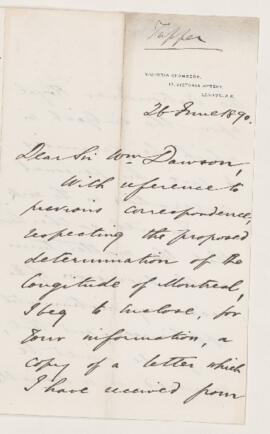 Letter, 26 June 1890