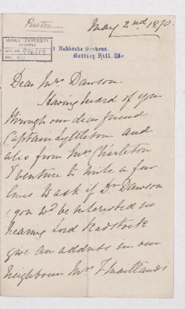 Letter, 2 May 1870