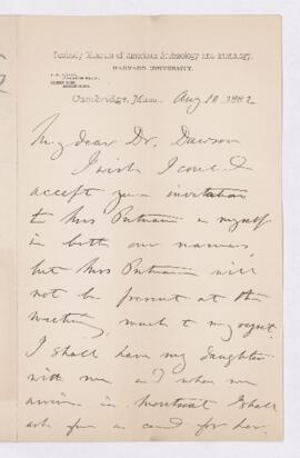 Letter, 10 August 1882