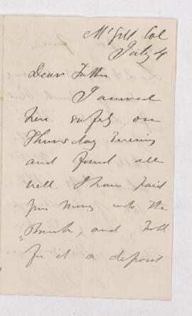 Letter, 4 July 1858