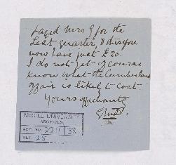 Letter, 1870