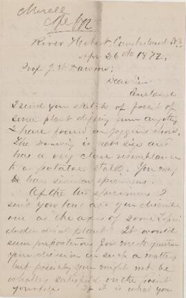 Letter, 26 April 1872