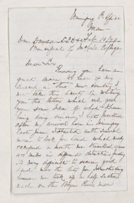 Letter, 12 February 1879