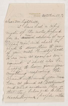 Letter, 17 October 1898