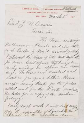 Letter, 5 March 1881