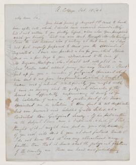 Letter, 15 October 1846