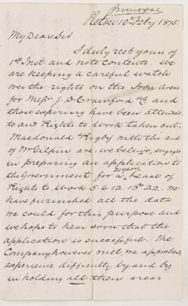 Letter, 10 February 1875