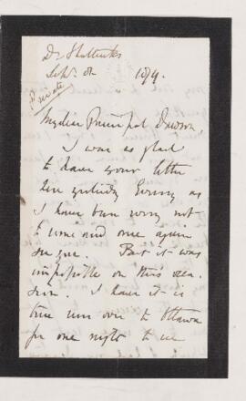 Letter, 10 September 1879