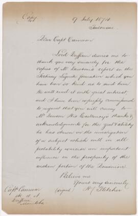Letter, 9 July 1874