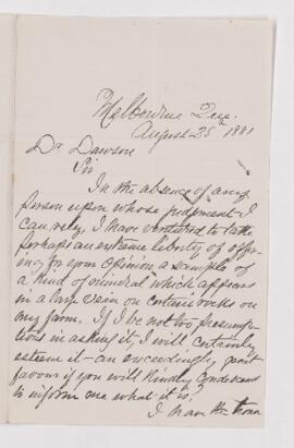 Letter, 25 August 1881