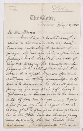 Letter, 28 July 1888