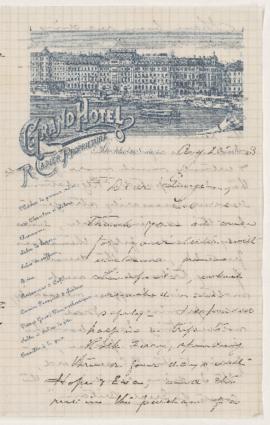 Letter, 20 August 1893