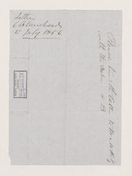 Letter, 2 July 1856