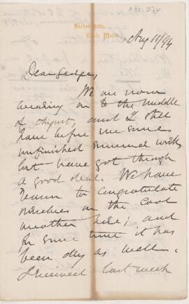 Letter, 11 August 1894