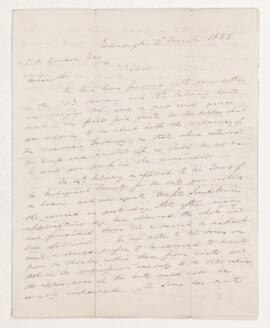 Letter, 2 March 1855