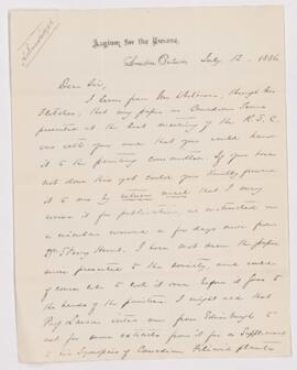 Letter, 12 July 1886