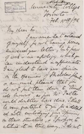 Letter, 10 February 1872