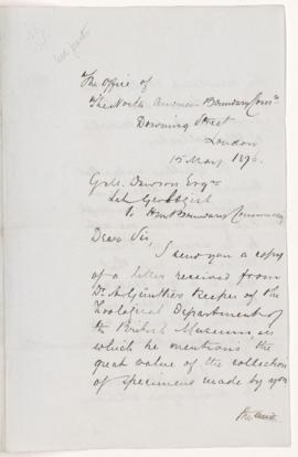 Letter, 15 May 1876