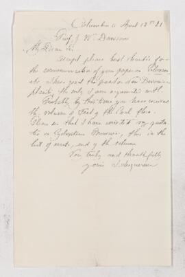 Letter, 12 April 1881