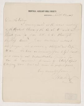 Letter, 12 October 1899