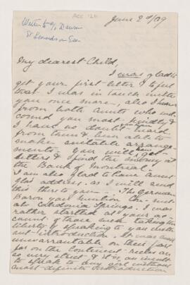 Letter, 2 June 1909