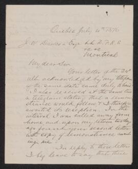 Letter, 4 July 1876