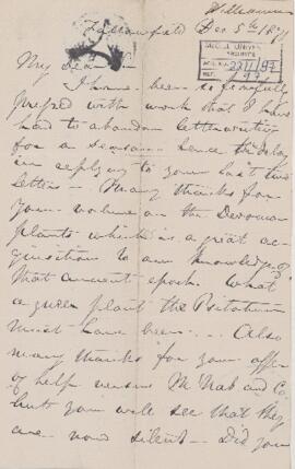 Letter, 5 December 1871