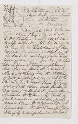 Letter, 11 October