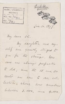 Letter, 10 January 1897