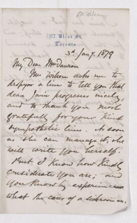 Letter, 3 January 1879