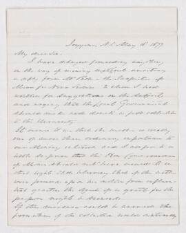 Letter from A.J. Hill to B.J. Harrington.