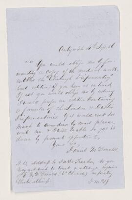 Letter, 4 September 1856