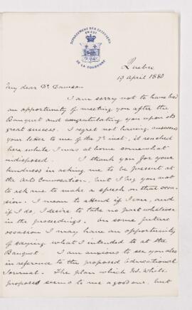 Letter, 19 April 1880