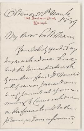 Letter, 28 March 1889