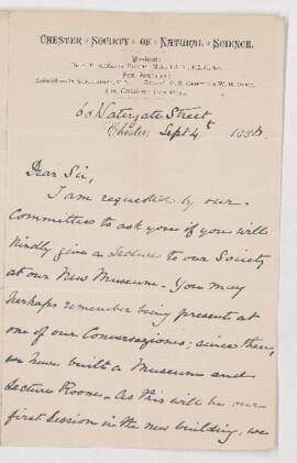 Letter, 4 September 1886