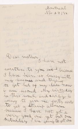 Letter, 13 November 1894