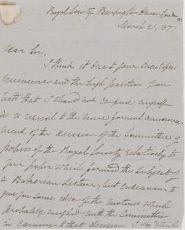 Letter, 21 March 1871.