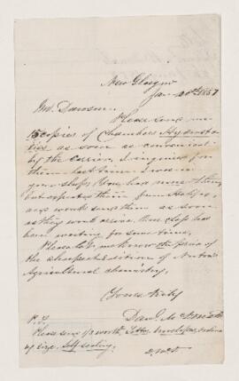 Letter, 20 January 1857