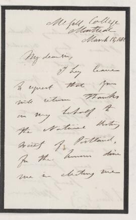 Letter, 18 March 1862