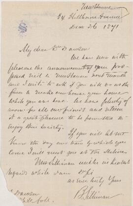 Letter, 26 December 1871