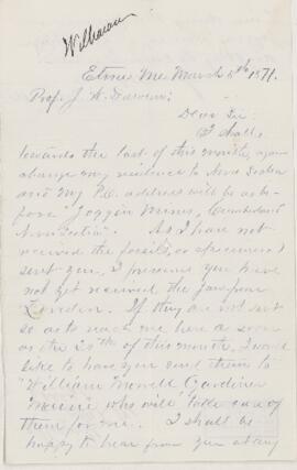 Letter, 5 March 1871.