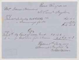 Account, 8 July 1857